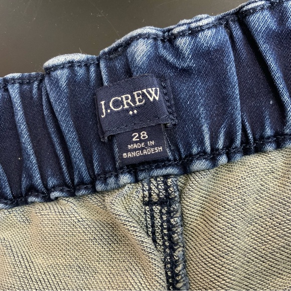 J. Crew Denim Paper Bag Utility Jogger Denim jeans. Women’s Size 28. Dark Wash. - Picture 3 of 8